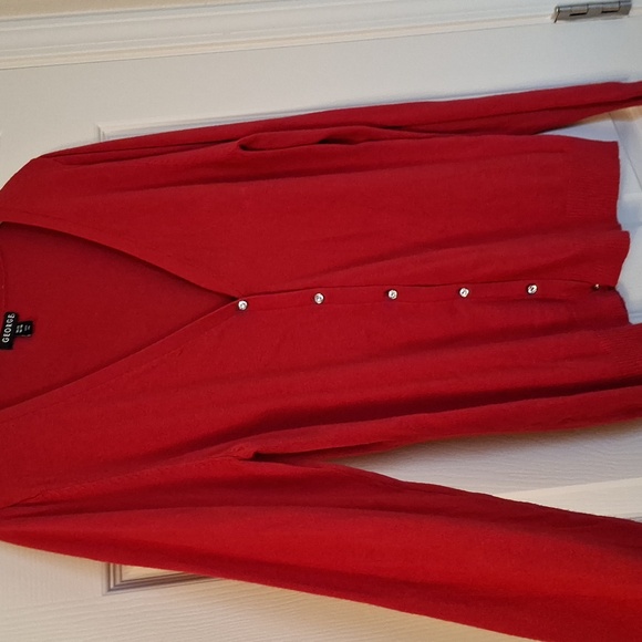 George Women's Vibrant Red Cardigan - Picture 5 of 6